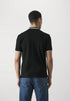 EMPORIO ARMANI COLLAR STRIPE POLO SHIRT - BLACK